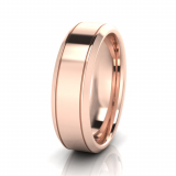 Bevelled Edge Men's Ring