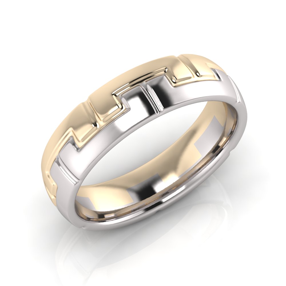 Half Round Key Men's Ring Chemgold