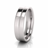 Flat Two Tone Men’s Ring