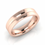 Flat Two Tone Men’s Ring