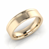 Flat Two Tone Men’s Ring