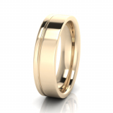 Flat Two Tone Men’s Ring