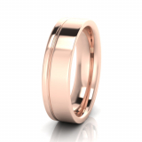 Flat Two Tone Men’s Ring