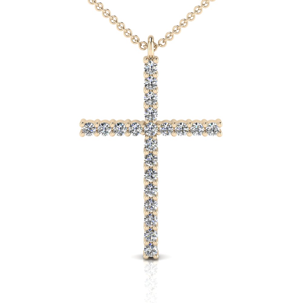 Claw Set Cross Pendant Chemgold