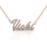 Order Vicki or Request Custom Diamond Name Pendant