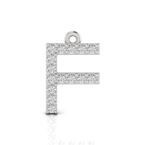 Claw Set Letter Pendant = Initial F