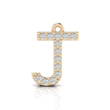 Claw Set Letter Pendant = Initial J