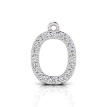 Claw Set Letter Pendant = Initial O