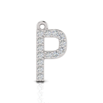 Claw Set Letter Pendant = Initial P