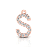 Claw Set Letter Pendant = Initial S