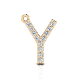 Claw Set Letter Pendant = Initial Y