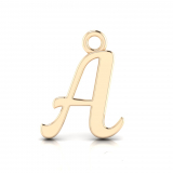 Script Letter Pendant = Initial A