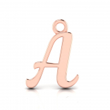 Script Letter Pendant = Initial A