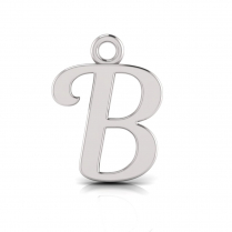 Script Letter Pendant = Initial B
