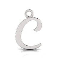 Script Letter Pendant = Initial C