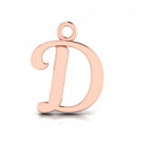 Script Letter Pendant = Initial D