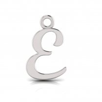 Script Letter Pendant = Initial E