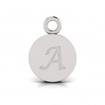 Disk Letter Pendant = Initial A