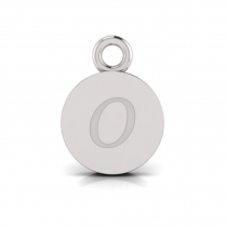 Disk Letter Pendant = Initial O