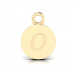Disk Letter Pendant = Initial O