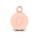 Disk Letter Pendant = Initial O