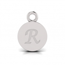 Disk Letter Pendant = Initial R