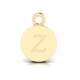 Disk Letter Pendant = Initial Z