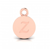 Disk Letter Pendant = Initial Z