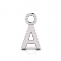 Block Letter Pendant = Initial A