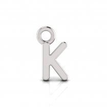 Block Letter Pendant = Initial K