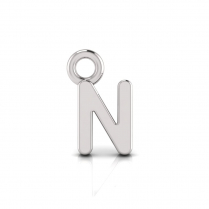 Block Letter Pendant = Initial N