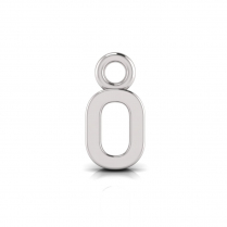 Block Letter Pendant = Initial O