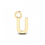 Block Letter Pendant = Initial U