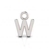 Block Letter Pendant = Initial W