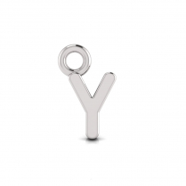 Block Letter Pendant = Initial Y