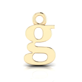 Block Letter Pendant = Initial g