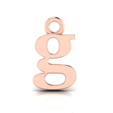 Block Letter Pendant = Initial g