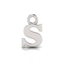 Block Letter Pendant = Initial s