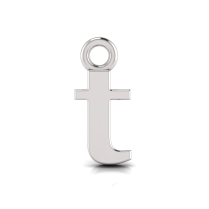Block Letter Pendant = Initial t