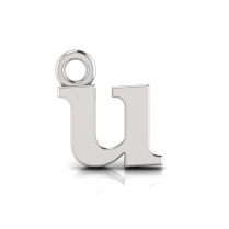 Block Letter Pendant = Initial u