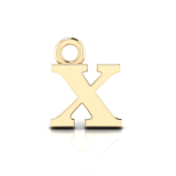 Block Letter Pendant = Initial x