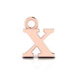 Block Letter Pendant = Initial x