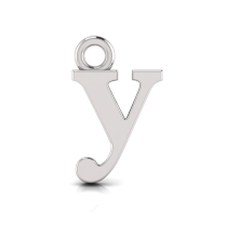 Block Letter Pendant = Initial y