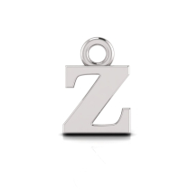 Block Letter Pendant = Initial z