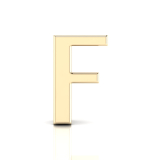Slider Letter Pendant = Initial F