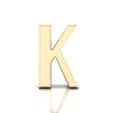 Slider Letter Pendant = Initial K