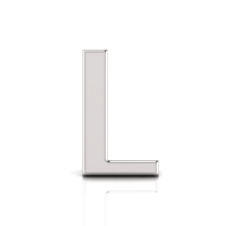 Slider Letter Pendant = Initial L