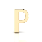 Slider Letter Pendant = Initial P