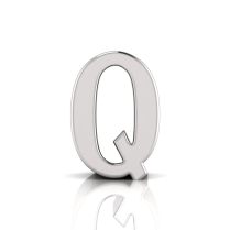 Slider Letter Pendant = Initial Q