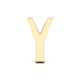 Slider Letter Pendant = Initial Y